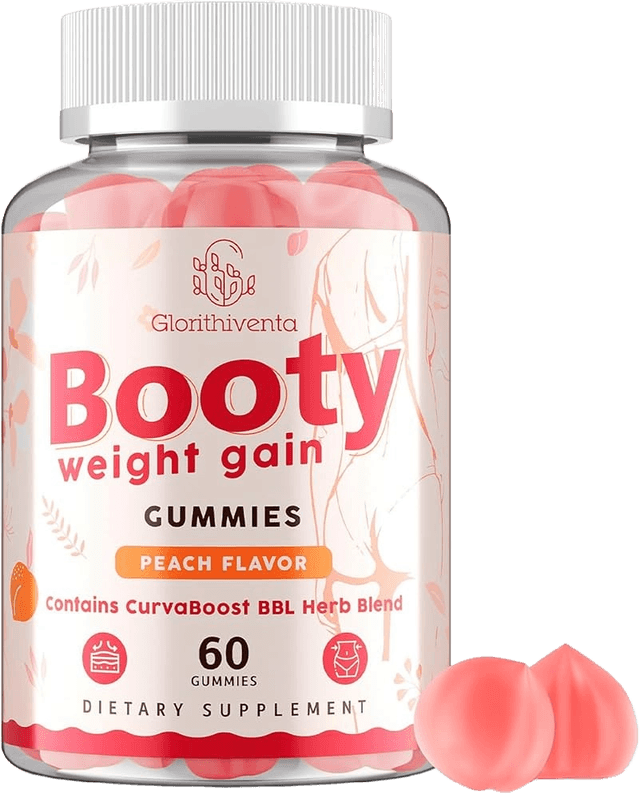 Glonthiventa Booty Weight Gain Gummies Peach