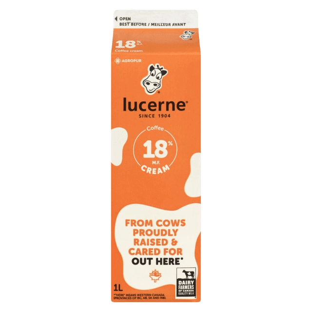 lucerne Coffee cream 18%