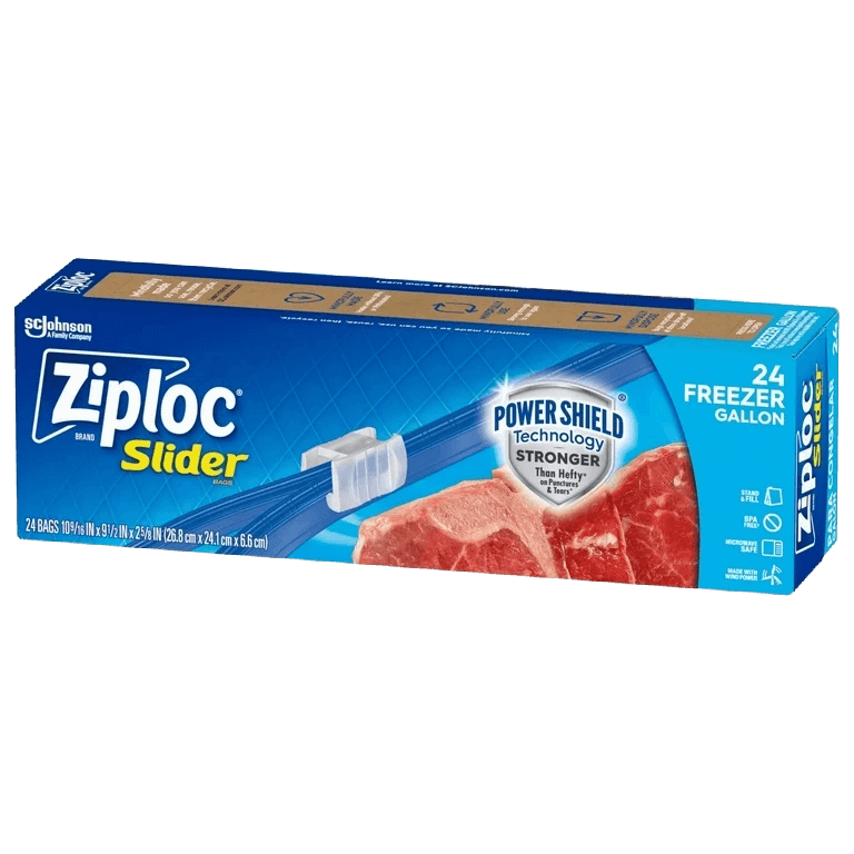 Ziploc Slider Freezer Bags Gallon