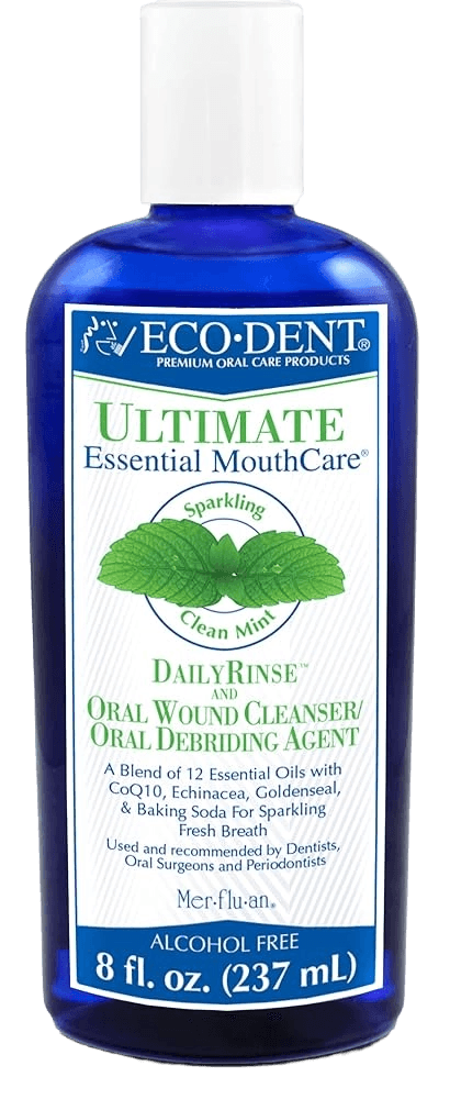 Eco-Dent Ultimate Essential MouthCare Sparkling Clean Mint plastic bottle