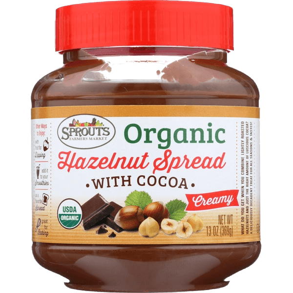 Sprouts Organic Hazelnut Spread with Cocoa Spread