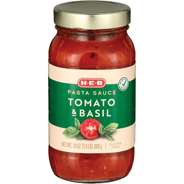 Heb Tomato & Basil Pasta Sauce Gluten Free