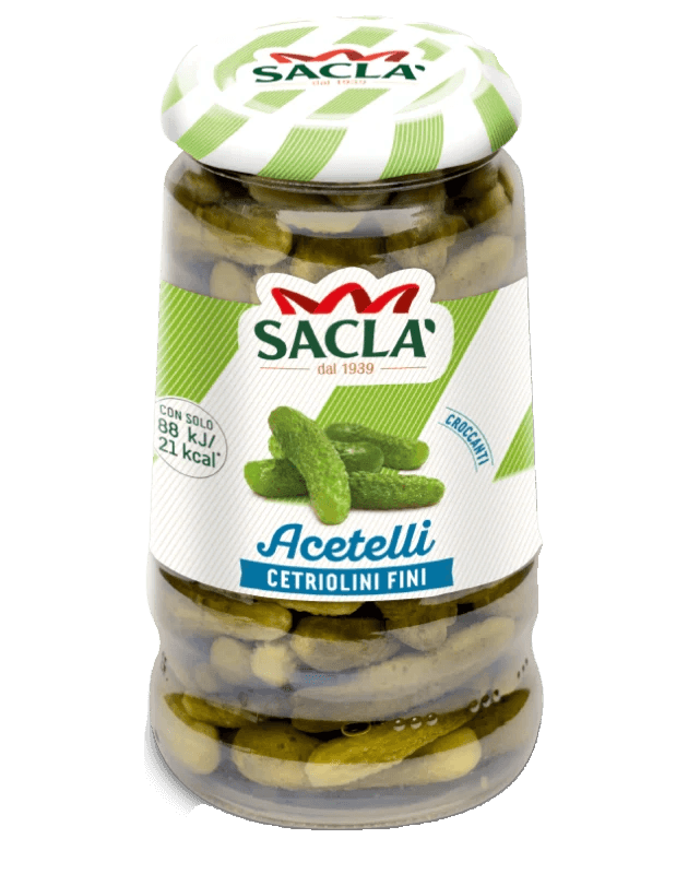 Sacla Aciletti Cucumbers glass bottle