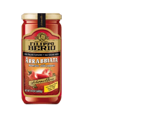 Filippo Berio Arrabbiata Pasta Sauce glass jar