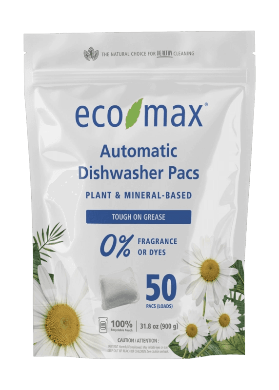 Eco-Max Automatic Dishwasher Pacs Tough on Grease