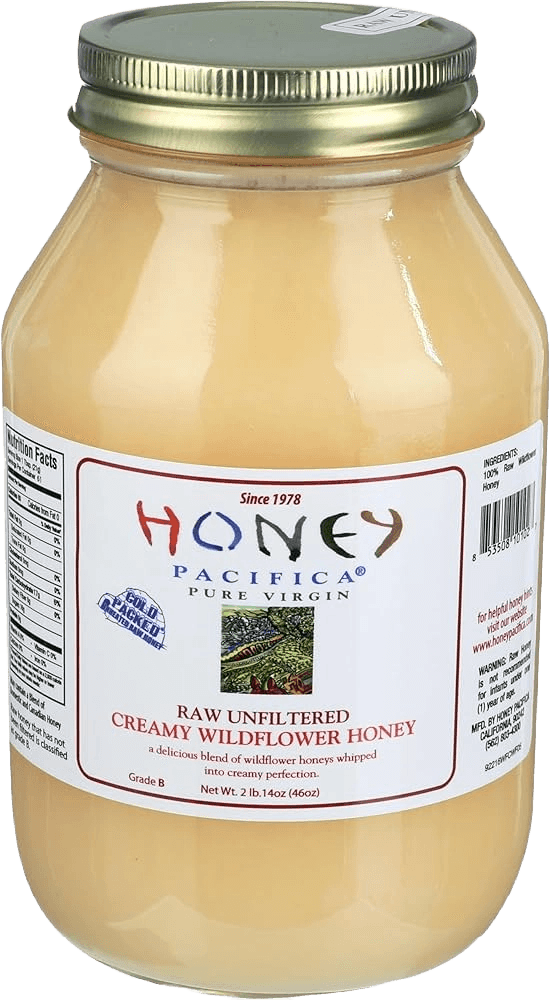 Honey Pacifica Raw Unfiltered Creamy Wildflower Honey