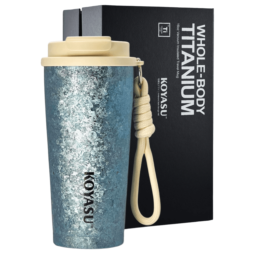 KOYASU Ti-Zero 16oz Titanium Travel Mug Lunar Shadow