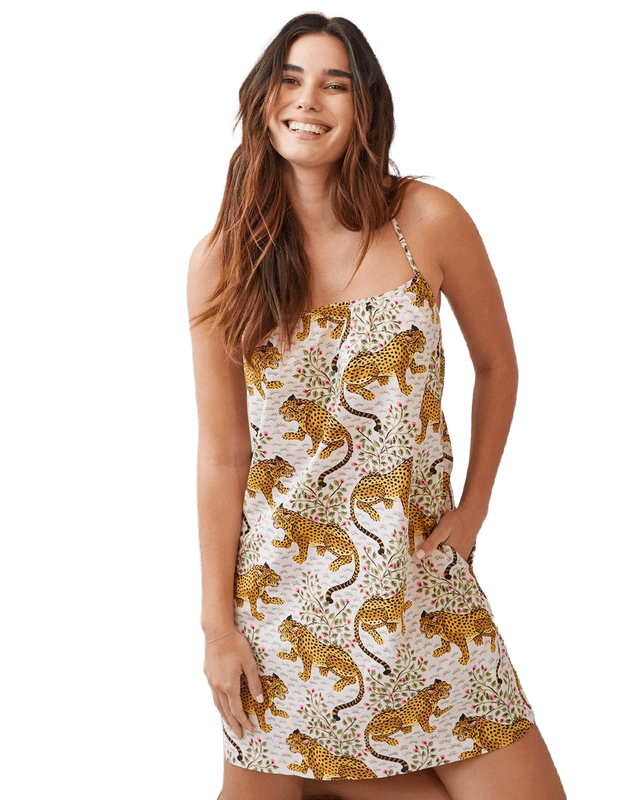 Printfresh Cami Nightgown in Bagheera - Blush