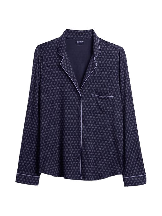 GAP Modal PJ Shirt - Blue Foulard Print