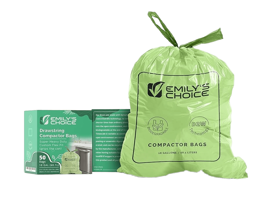 Emily's Choice Biodegradable Super Heavy Duty Trash Compactor Bags