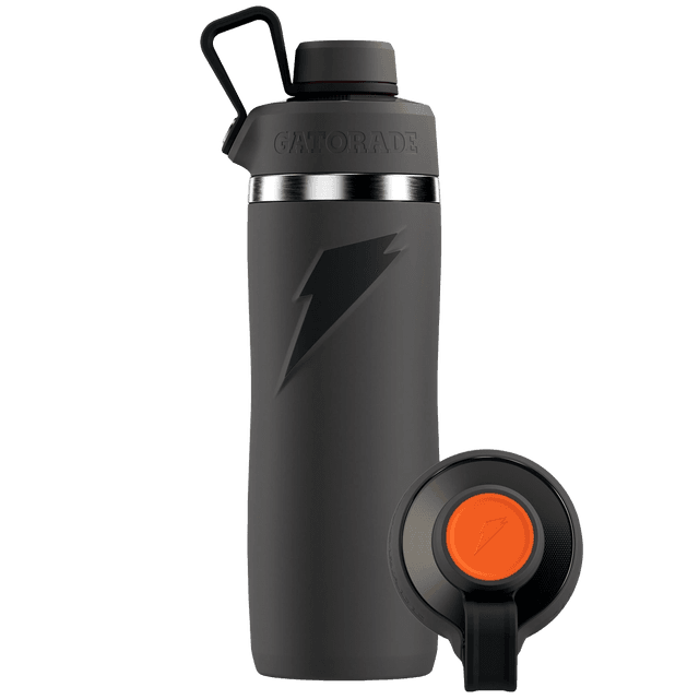Gatorade Gatorade Overtime Stainless Steel Grey Twist Cap Metal Water Bottle 22 fl oz