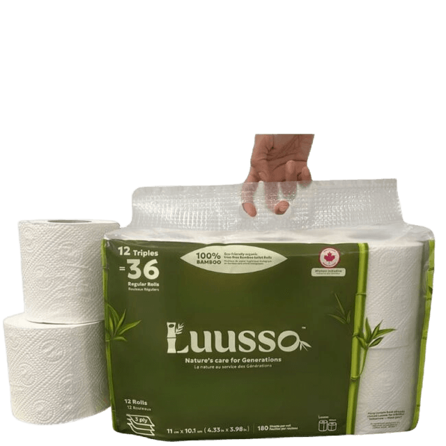 Luusso 100% Bamboo Toilet Paper