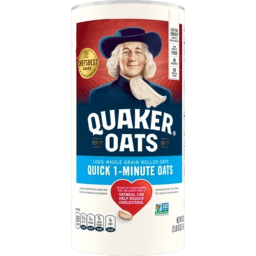 Quaker Whole Grain Rolled Oats Bag