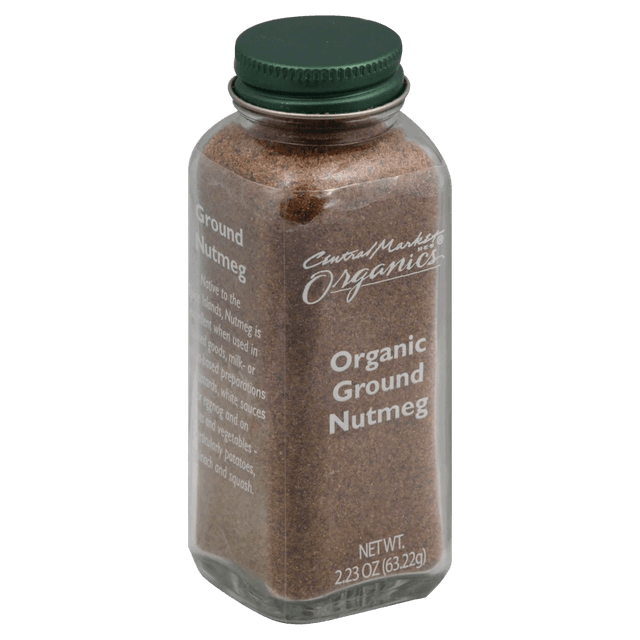 Central Market Organics Organic Ground Nutmeg glass bottle