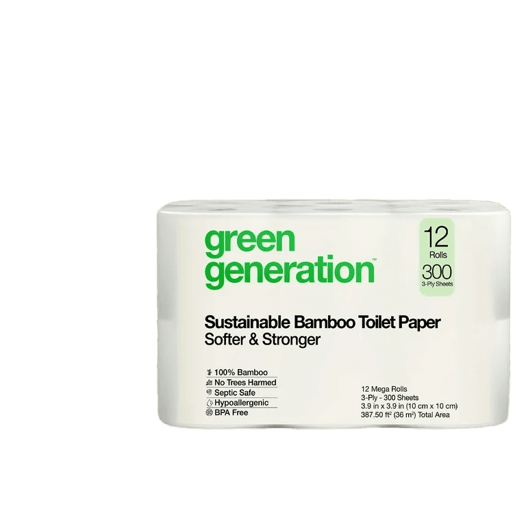 Green Generation Sustainable Bamboo Toilet Paper Softer & Stronger