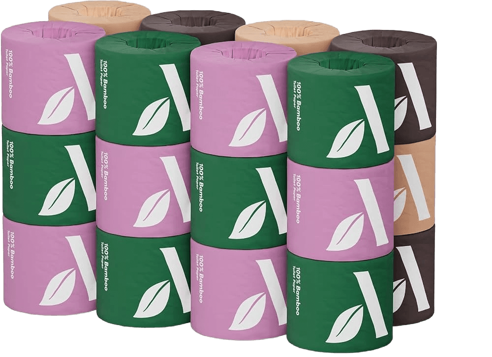 Amazon Aware 100% Bamboo 3-Ply Toilet Paper Unscented