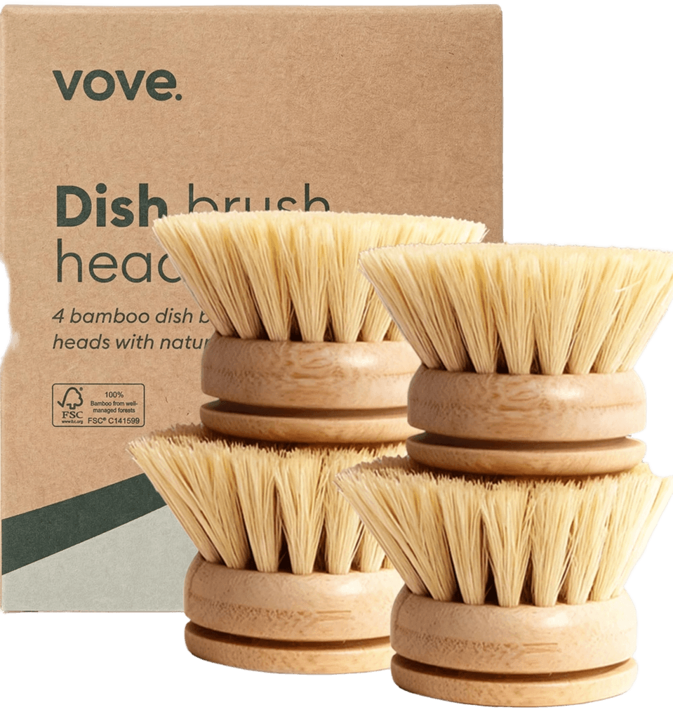 Vove Bamboo Dish Brush Bundle