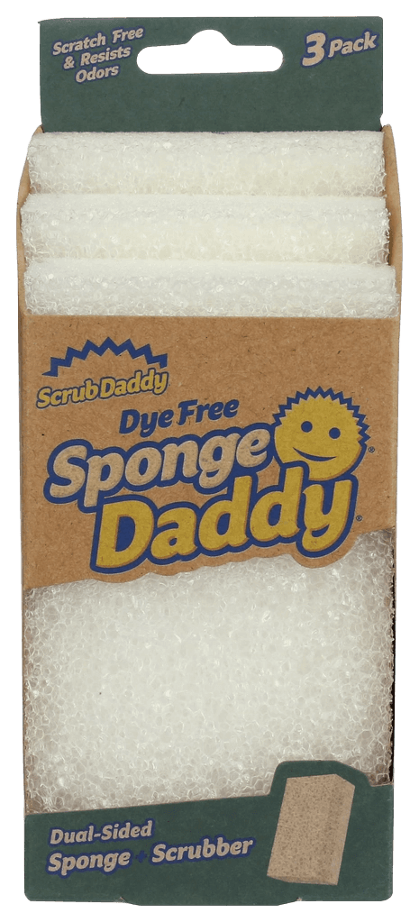 Scrub Daddy Scrub Daddy Sponge Daddy Dye Free 3ct White