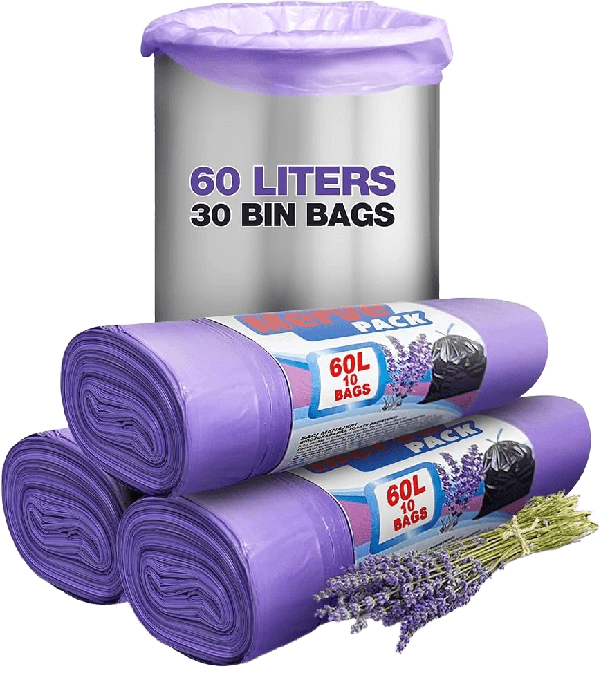 Scented Kitchen Bin Bags - 60L
