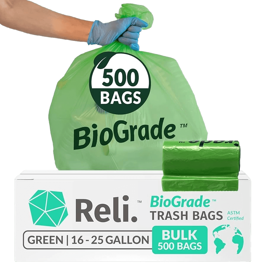 Reli. BioGrade Biodegradable 16-25 Gallon Trash Bags