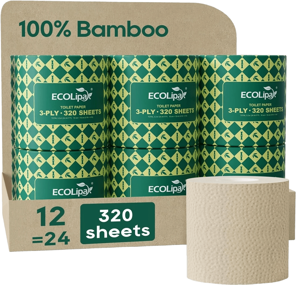 ECOLipak Bamboo Toilet Paper 3 Ply