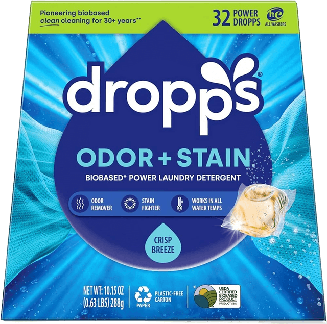 Dropps Odor + Stain Biobased Power Laundry Detergent