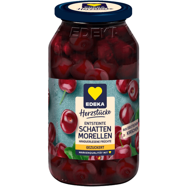Edeka Kirschen Schattenmorellen im Glas