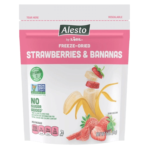 Lidl Freeze Dried Strawberries and Banana