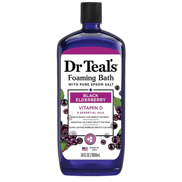 Dr Teal's Foaming Bath Black Elderberry Vitamin D & Essential Oils