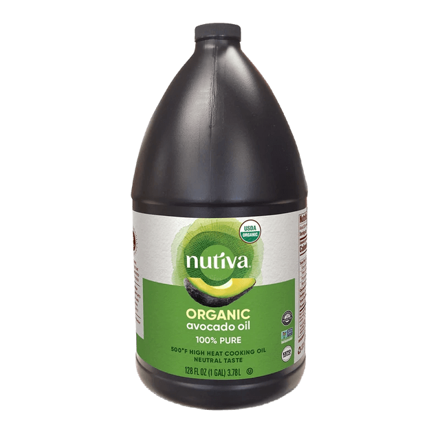 Nutiva Organic Avocado Oil glass bottle
