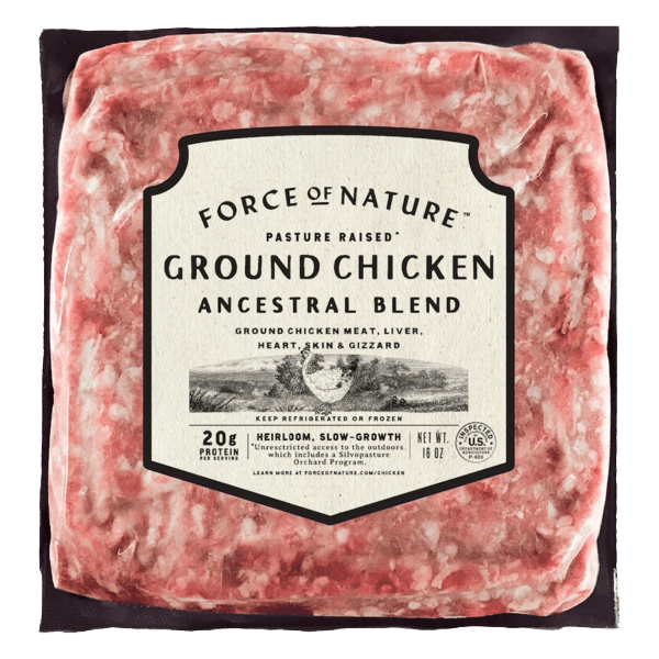 Force Of Nature Pasture Raised Ground Chicken