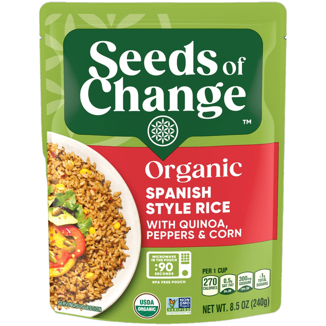 Seeds of Change Organic Spanish Style Rice with Quinoa, Peppers & Corn