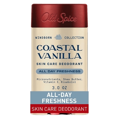 Old Spice Aluminum-Free Windborn All-Day Freshness Men's Deodorant - Coastal Vanilla