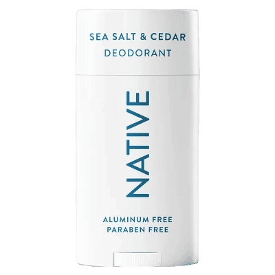 Native Sensitive Aluminum Free Baking Soda Free Sea Salt & Cedar Deodorant