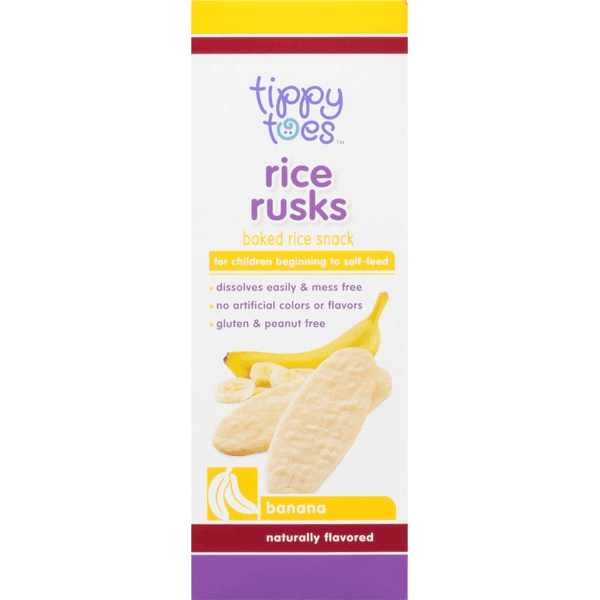 Topco Banana rice rusks baked rice snack