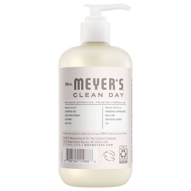 Mrs. Meyer's Clean Day Plant-Derived Cleaning Glycerin Essential Oils