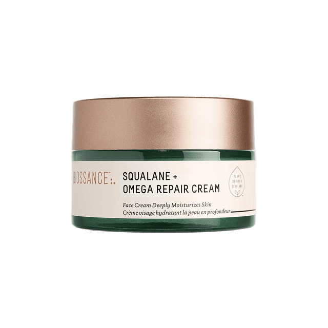 Biossance Squalane + Omega Repair Cream Glass Jar
