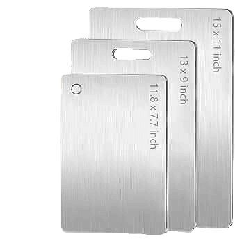 TITANCLAD Titanium Cutting Board Set Food-Grade Lightweight Metal Chopping Board