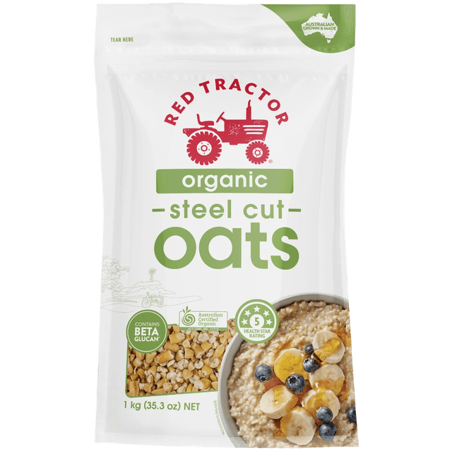 red tractor Steel cut oats
