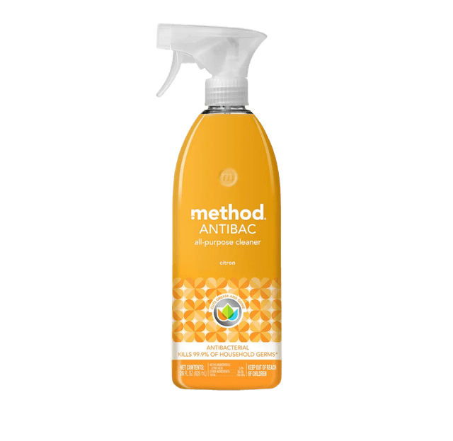 method Method Antibacterial All-Purpose Cleaner Citron 28 Ounce Spray Bottle