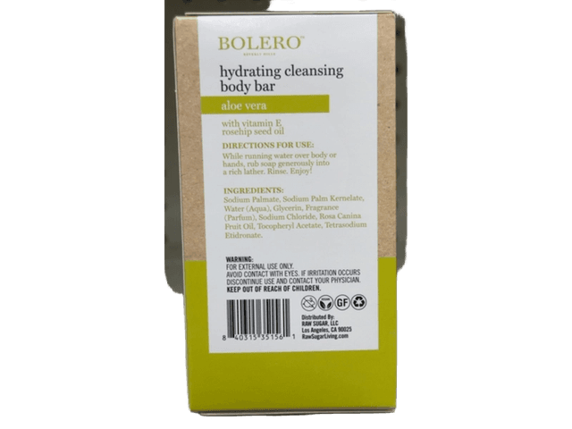 BOLERO Hydrating Cleansing Body Bar Aloe Vera