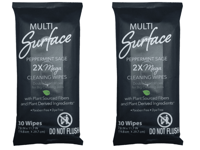 Peppermint Sage Extra Large Multi-Surface Wipes