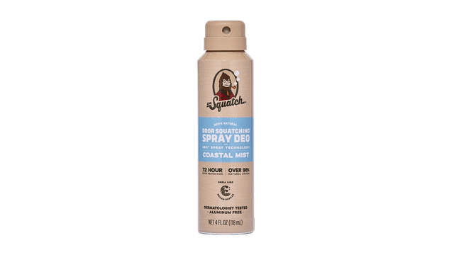 Dr. Squatch Men's Spray Deodorant Coastal Mist