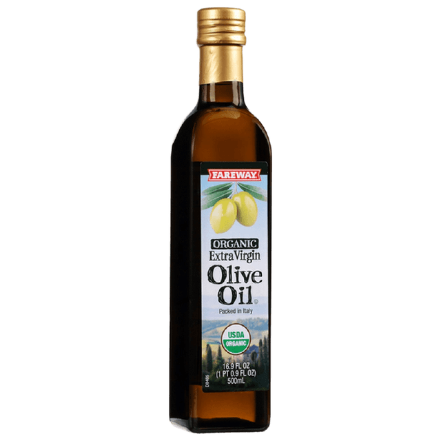 Fareway Organic Extra Virgin Olive Oil glass bottle