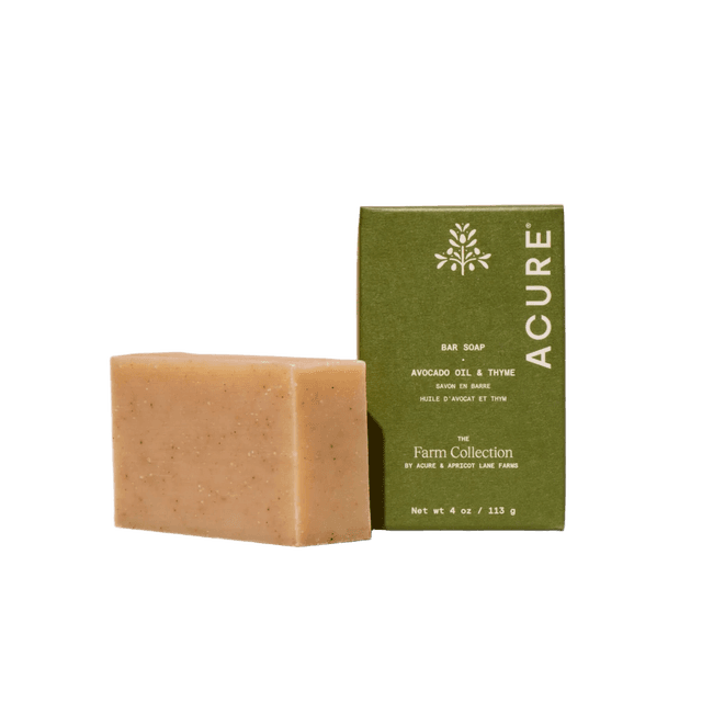 Acure The Farm Collection Avocado Oil & Peppermint Bar Soap