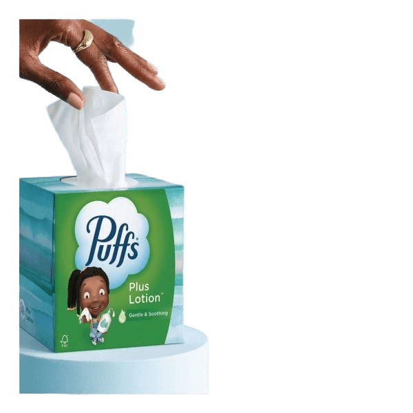 Puffs Plus Lotion Gentle & Soothing Facial Tissues