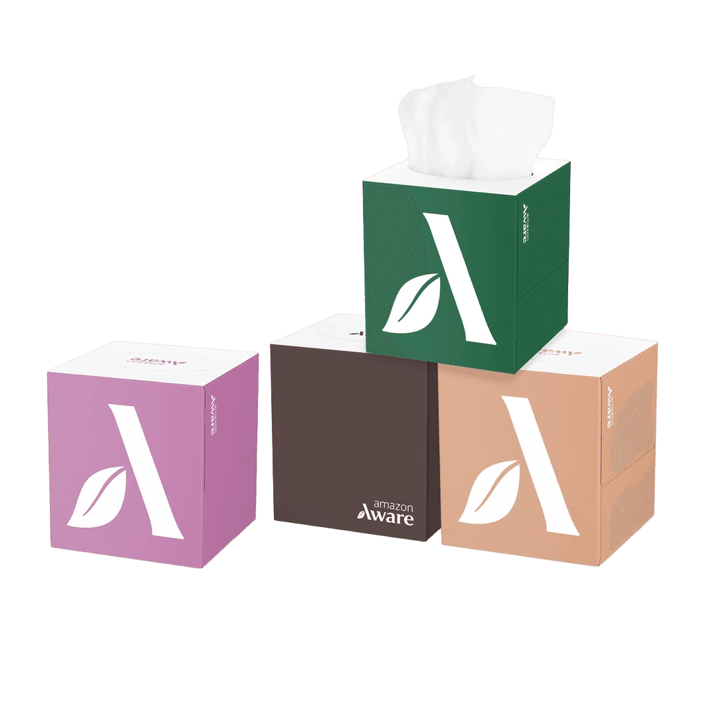 Amazon Aware 100% Bamboo 3-Ply Facial Tissues