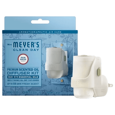 Mrs. Meyer's Clean Day Premium Scented Oil Diffuser Kit Rain Water Scent