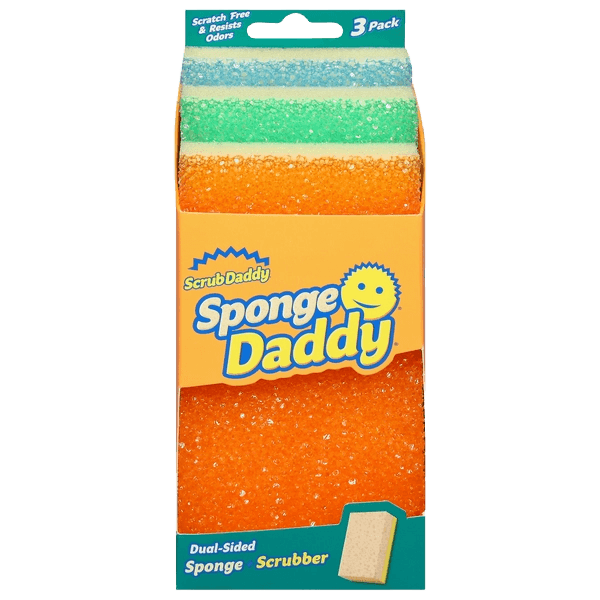 Scrub Daddy Sponge Daddy Dual-Sided Sponge + Scrubber