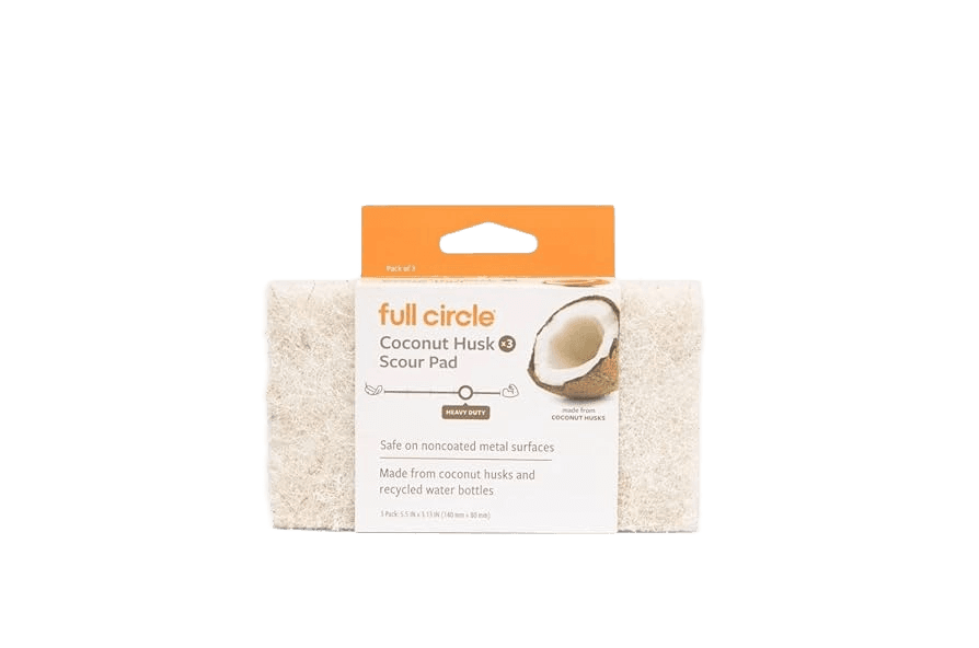 Full Circle Heavy-Duty Coconut Scour Pads